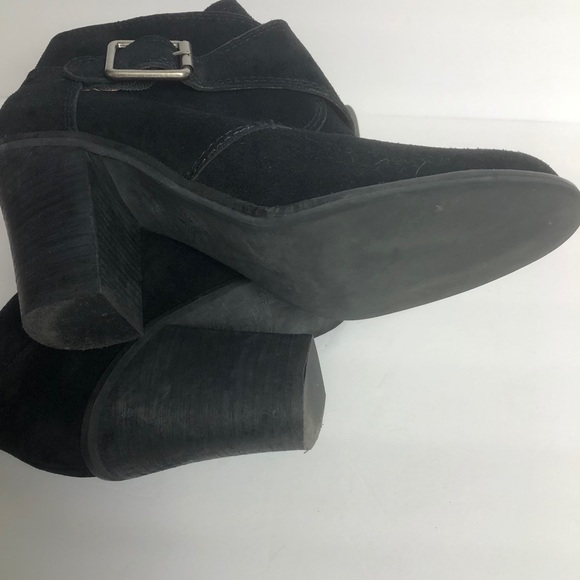 Lucky Brand | Mickie Buckle Black Ankle Boots - Picture 8 of 8